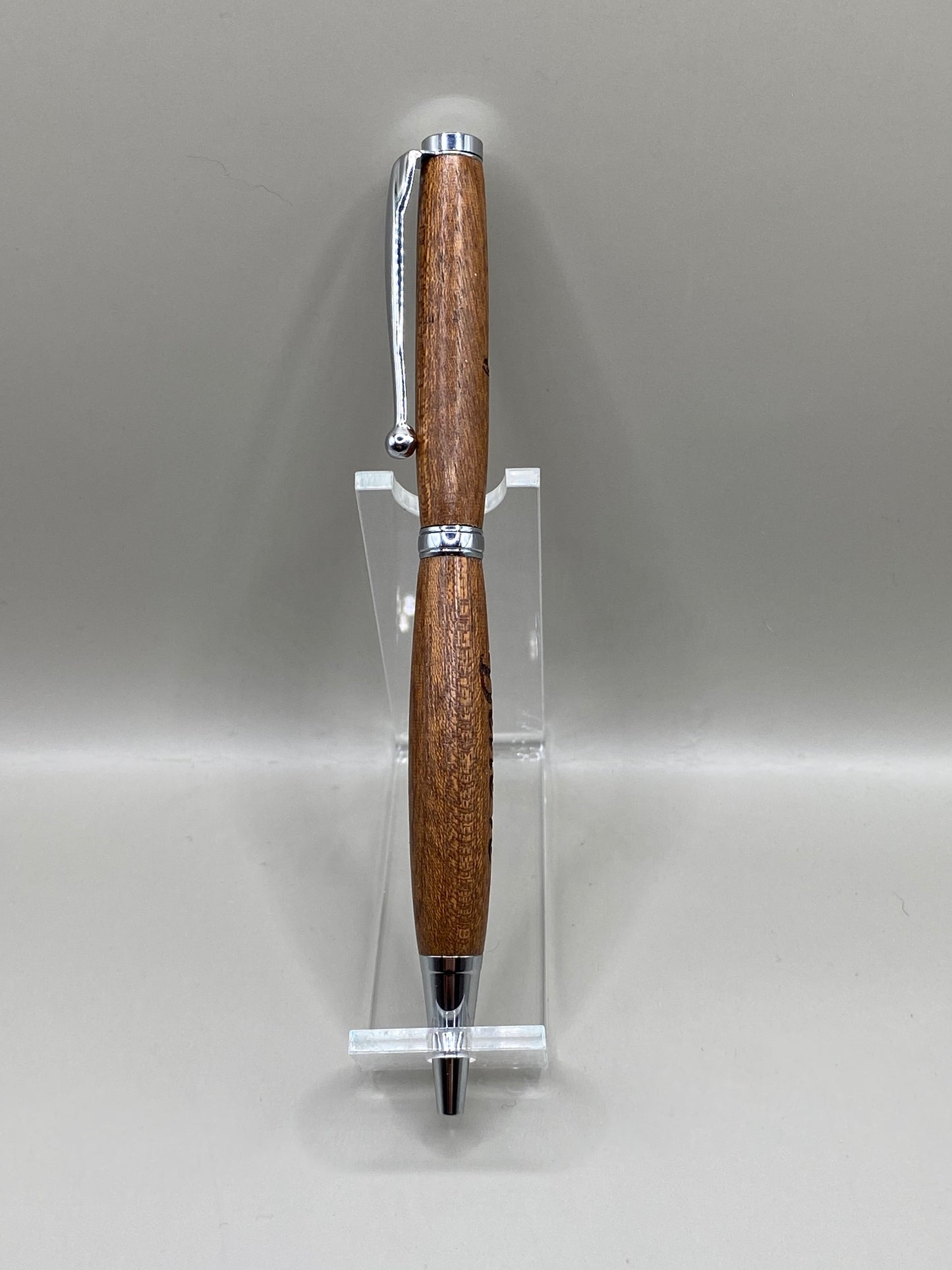 Premium Mahogany Wood Ballpoint Pen – Laser Engraved Nessie & “Believe” Design