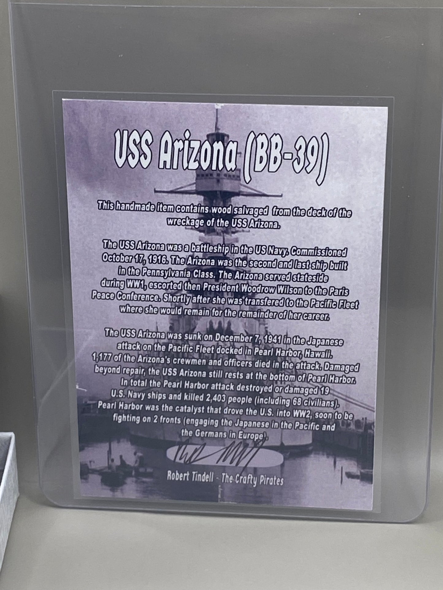 USS Arizona EDC Bead