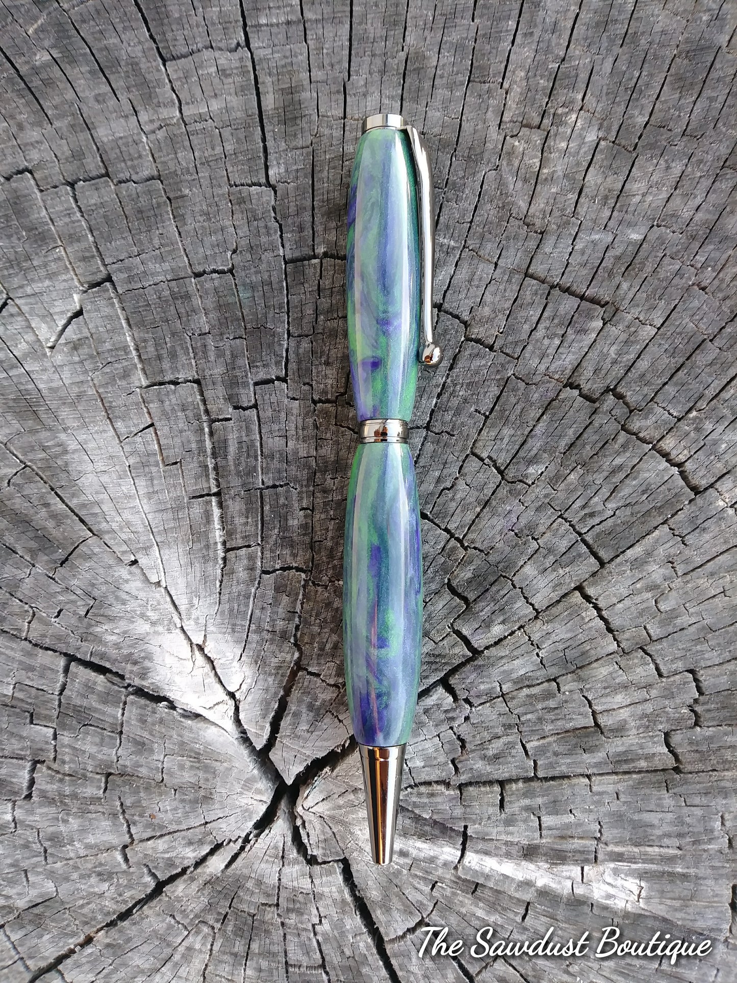 "The Joker" Green/Purple Acrylic Pen