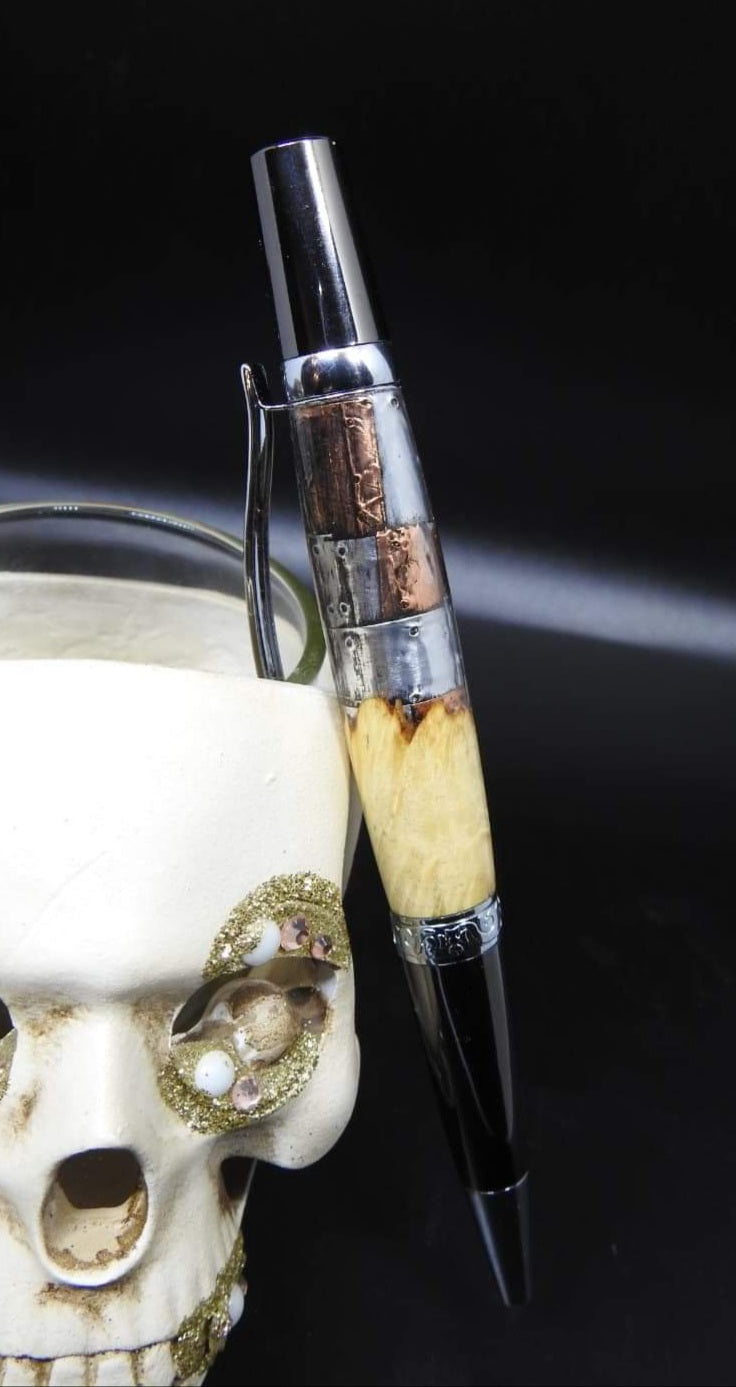 Industrial Steampunk Hybrid Twist Pen