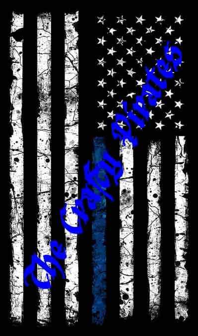 Thin Blue Line Pen Blank (Bolt Action)