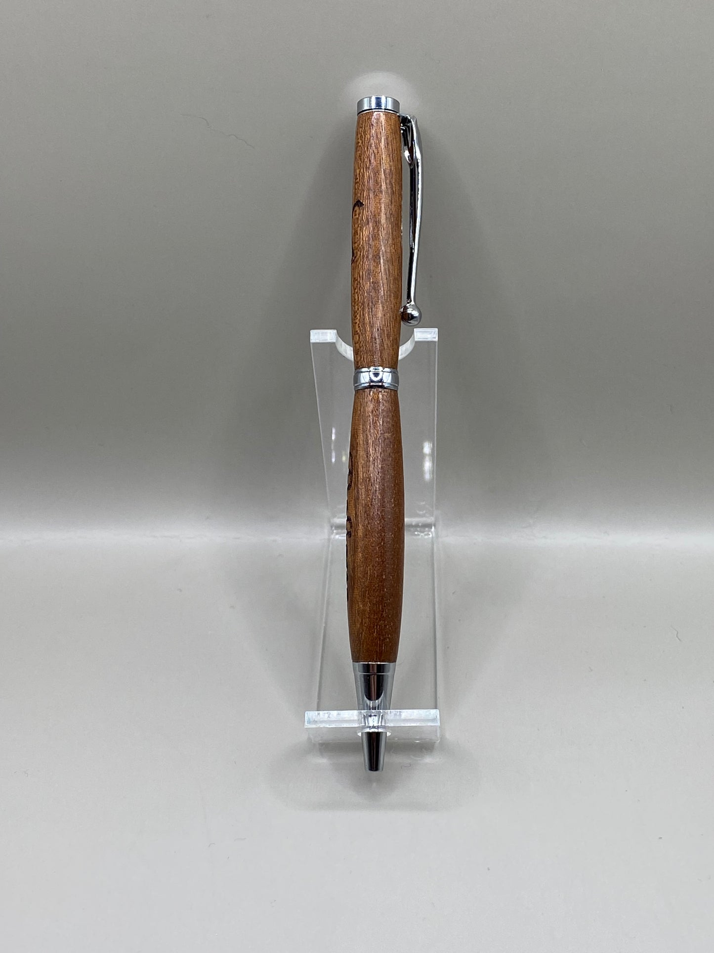 Premium Mahogany Wood Ballpoint Pen – Laser Engraved Nessie & “Believe” Design