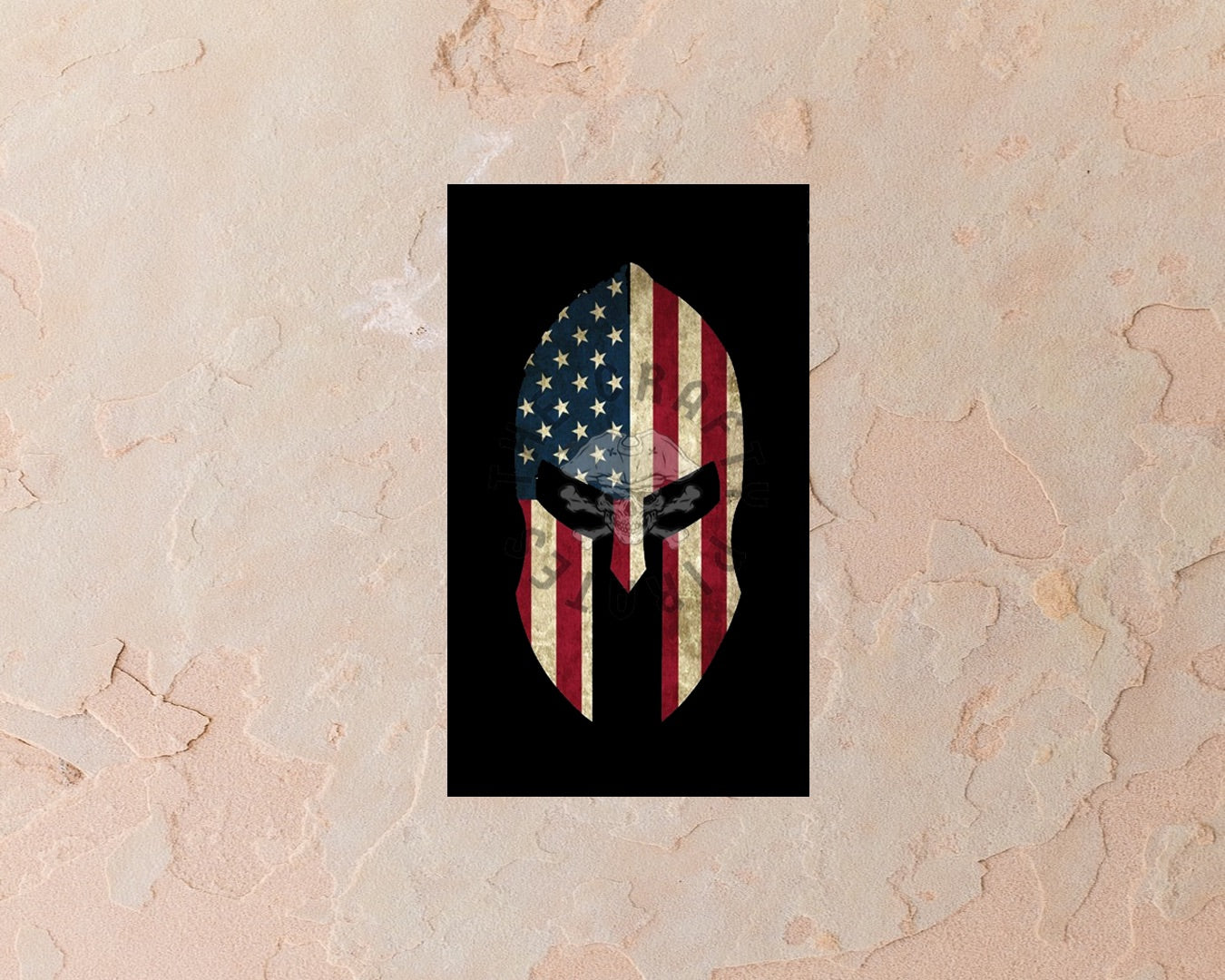 United States flag Spartan Helmet Pen Blank