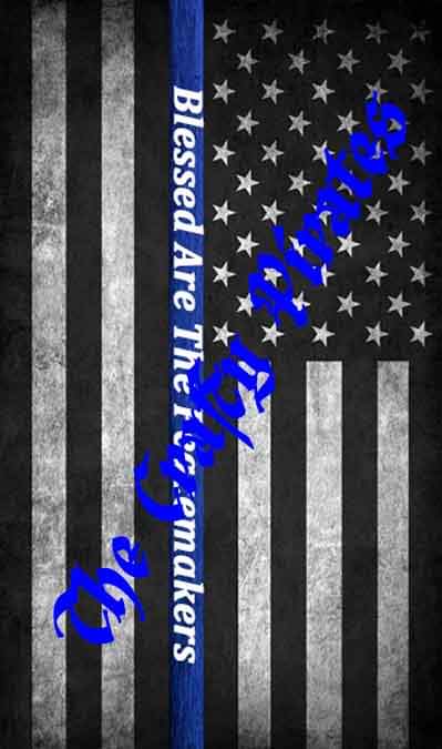 Thin Blue Line Pen Blank (Bolt Action)