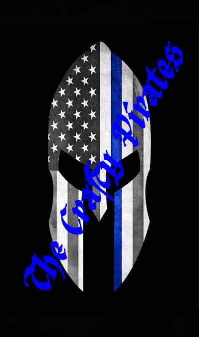 Thin Blue Line Pen Blank (Bolt Action)